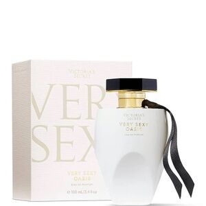 Victoria's Secret White and Black Perfume Bottle Minimalist Design